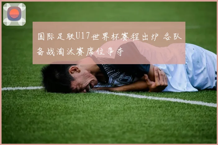 国际足联U17世界杯赛程出炉 各队备战淘汰赛席位争夺